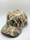 Custom Embroidered Hat - Cream Camo Bow
