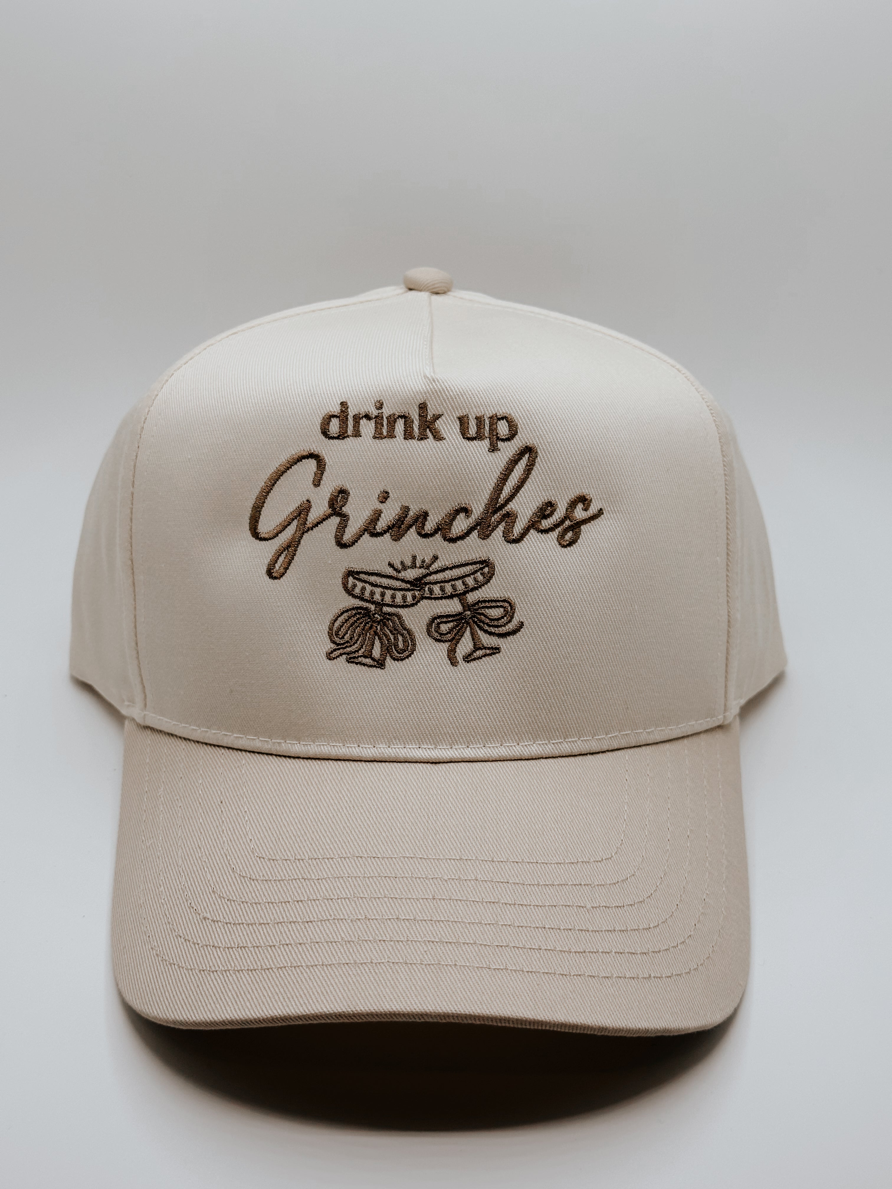 Custom Embroidered Hat - Drink Up Grinches