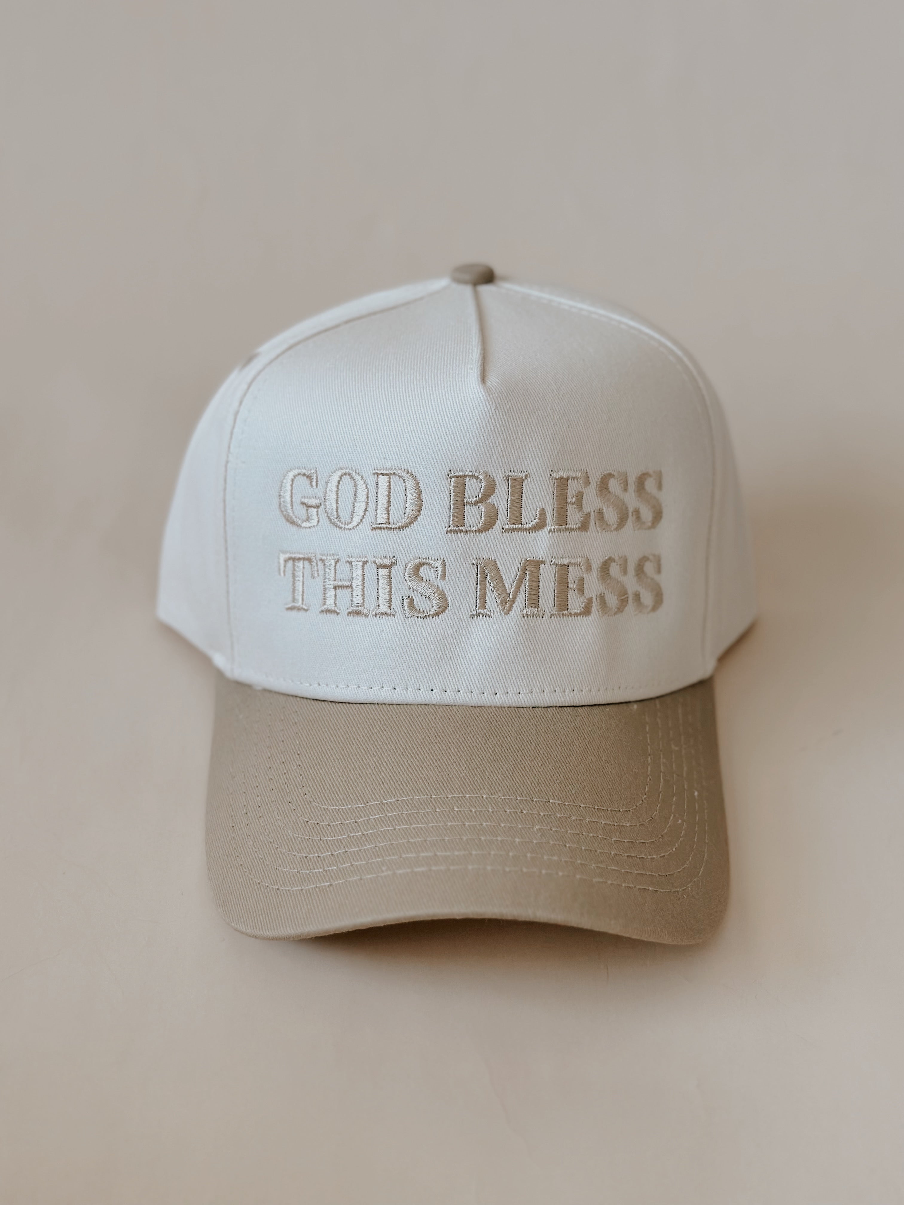 Custom Embroidered Hat- God Bless This Mess