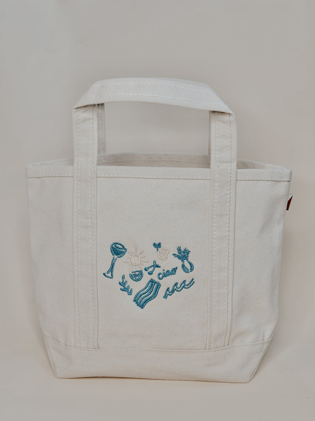 Euro Summer - Embroidered Mini Tote Bag