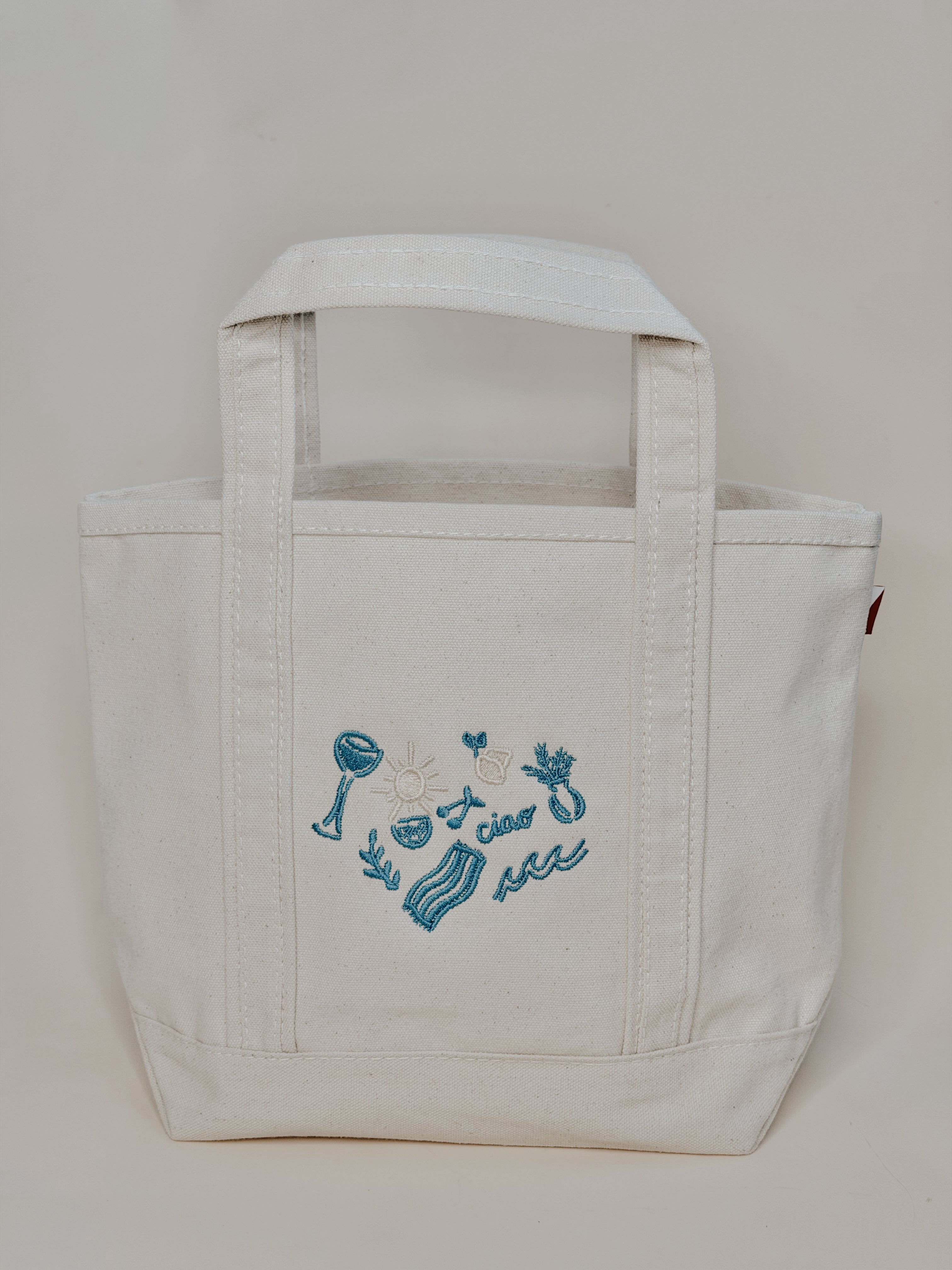 Euro Summer - Embroidered Mini Tote Bag