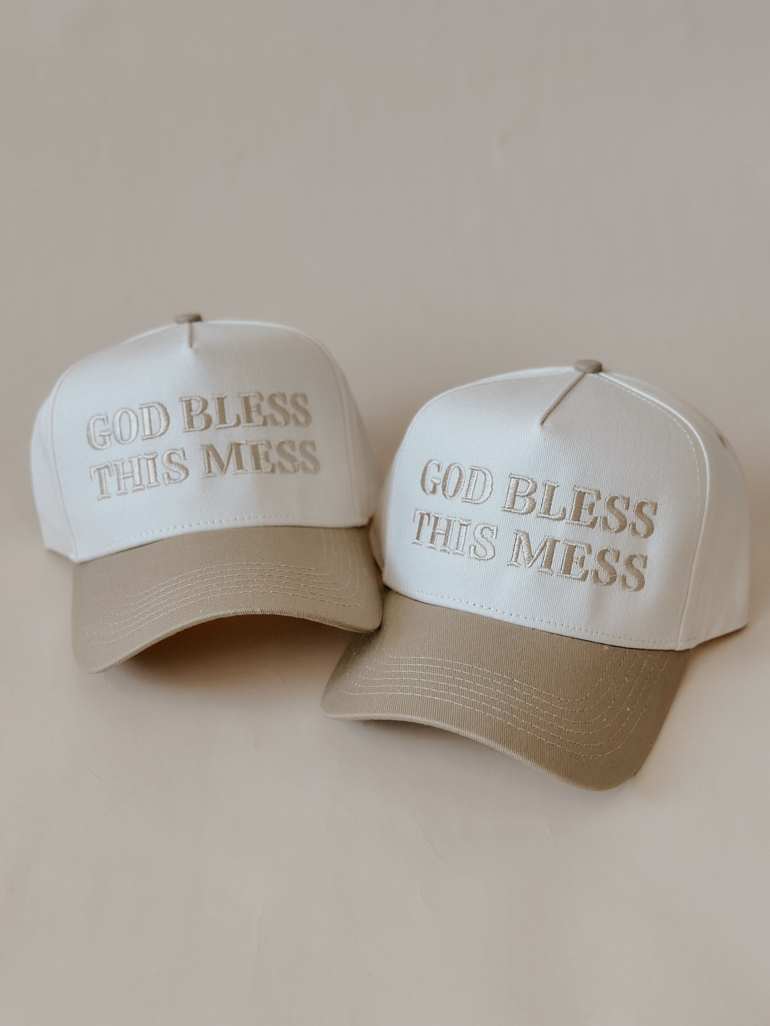 Custom Embroidered Hat- God Bless This Mess