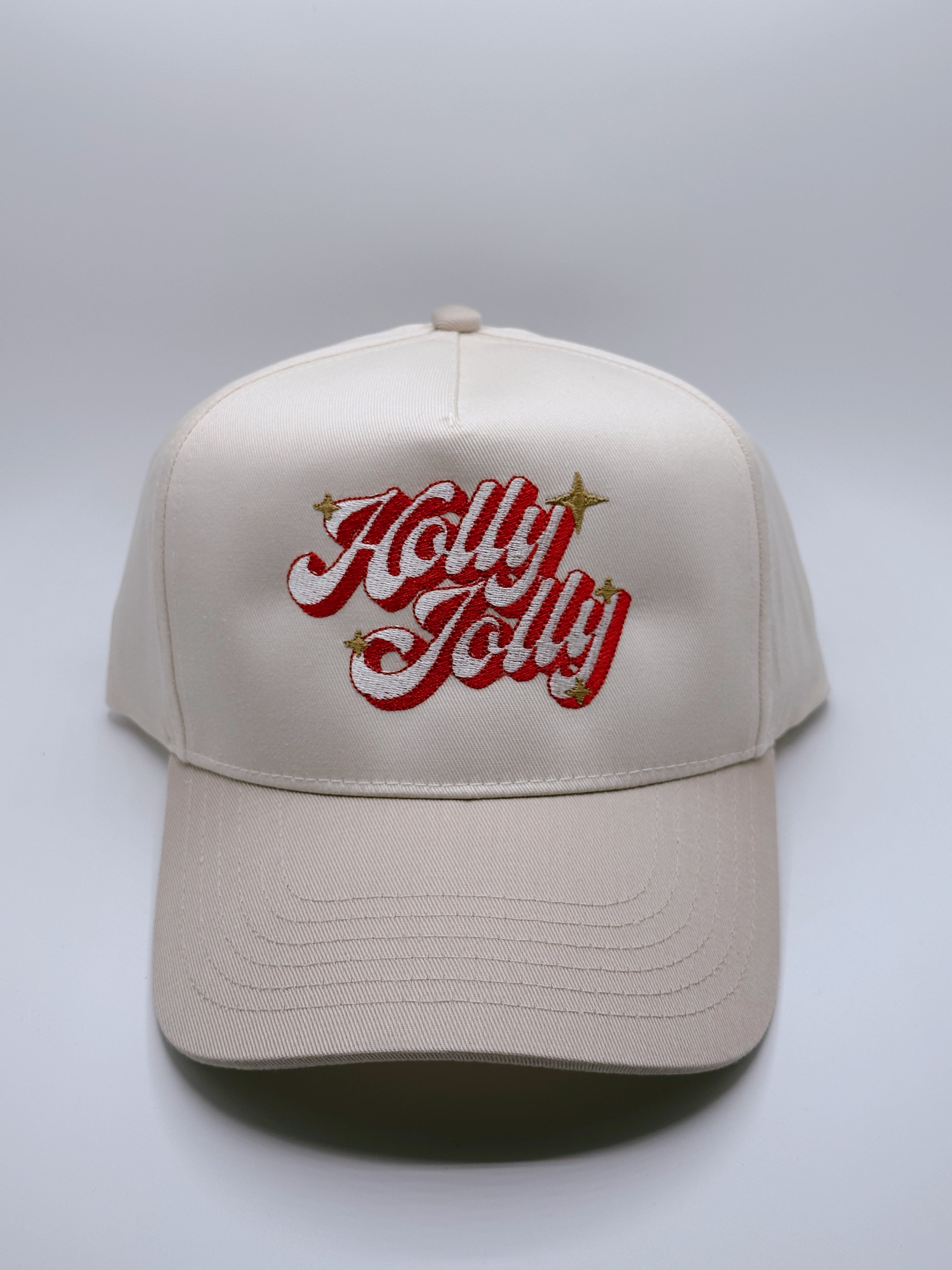 Custom Embroidered Hat - Holly Jolly