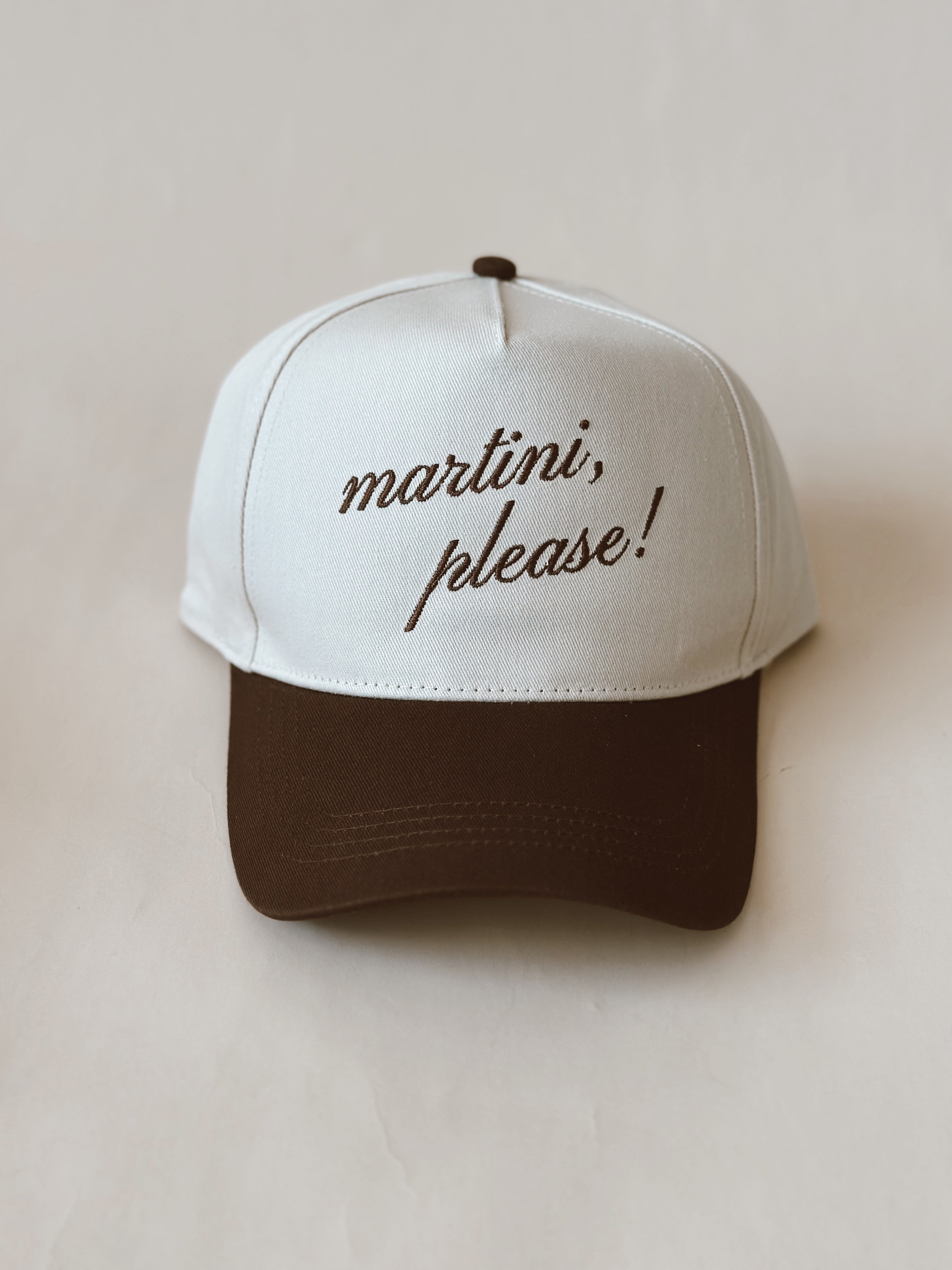 Custom Embroidered Hat - Martini Please!