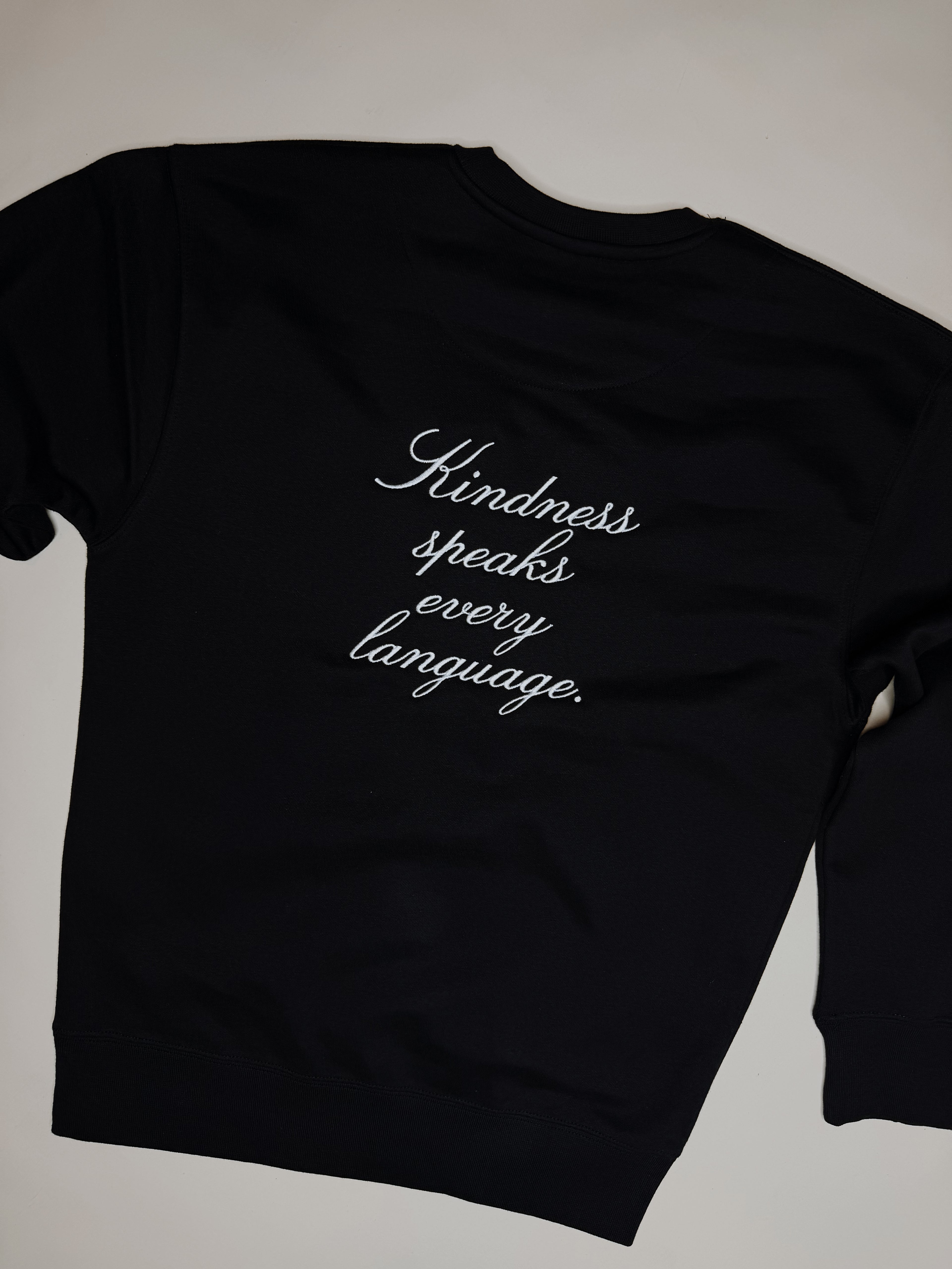 Kindness Embroidered Sweatshirt